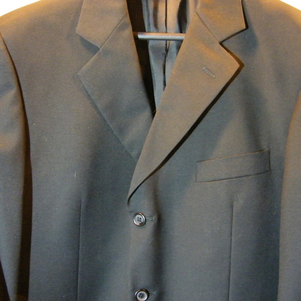 Mens Milano Galleria Black Blazer 3 Button